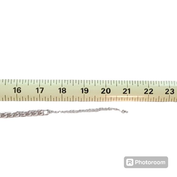 Double Strand Bib Necklace with Rhinestone Teardrops and Bronze Gem Stones - Picture 6 of 7